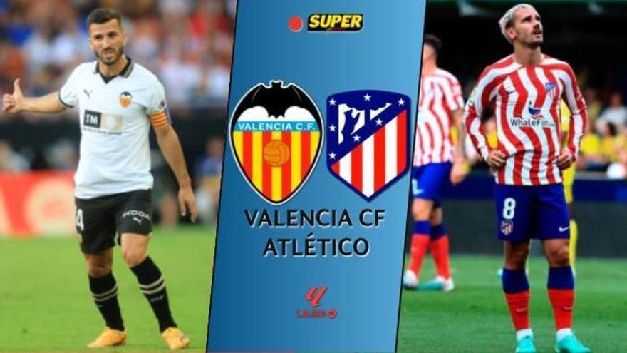 Valencia CF - Atlético de Madrid: minuto a minuto, resultado y goles