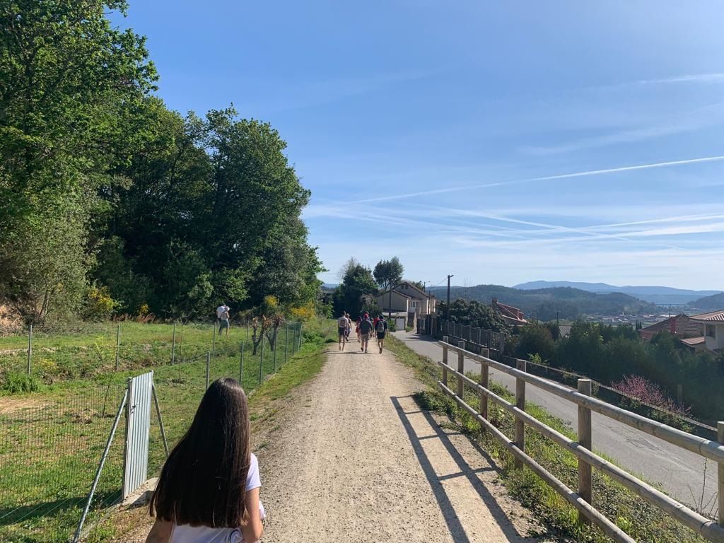 De caminata por la Vía Verde de O Salnés