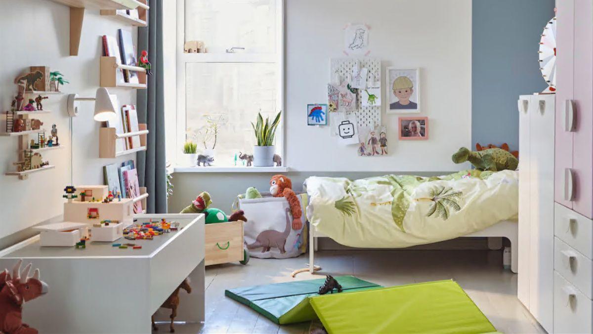 Una habitación ordenada, en el catálogo de Ikea.