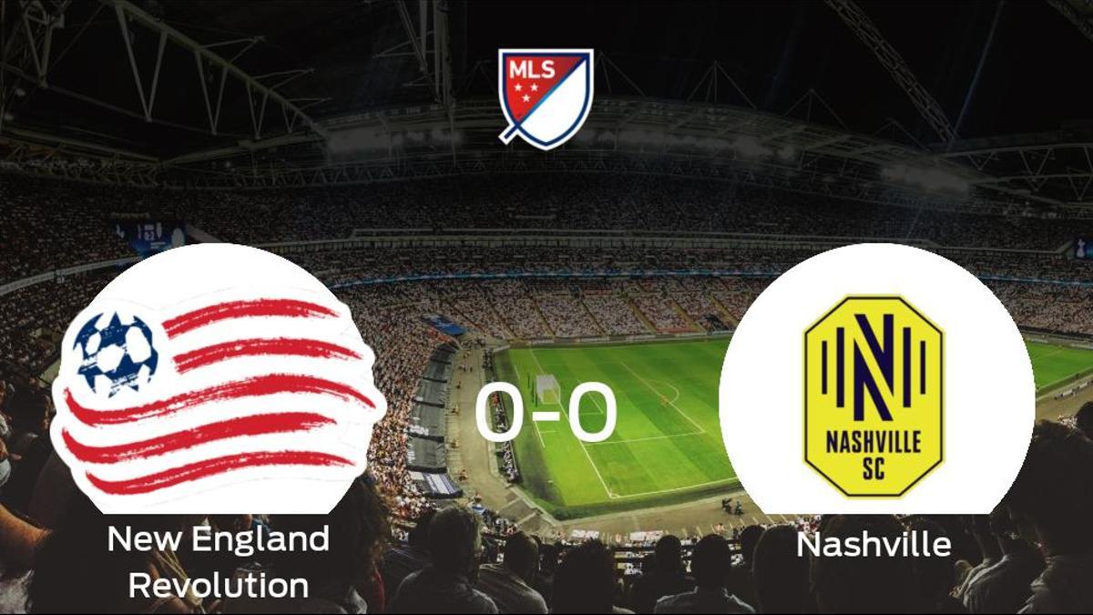 El New England Revolution y el Nashville SC empatan sin goles en el Gillette Stadium (0-0)