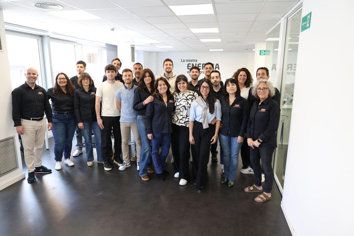 L'equip de l'energètica Dyneff