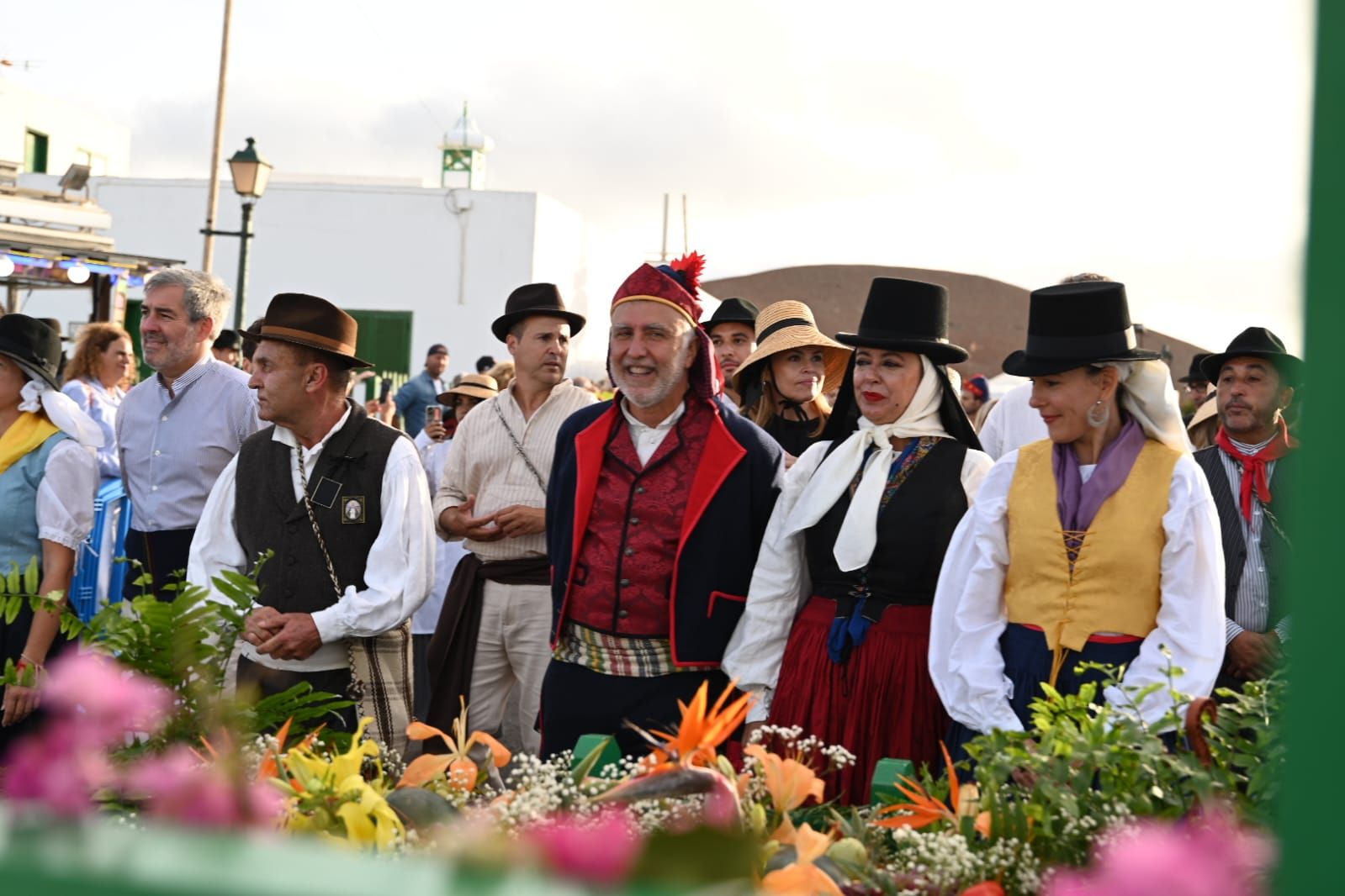 Ángel Víctor Torres acude a la ofrenda a la Virgen de Los Dolores, en Lanzarote