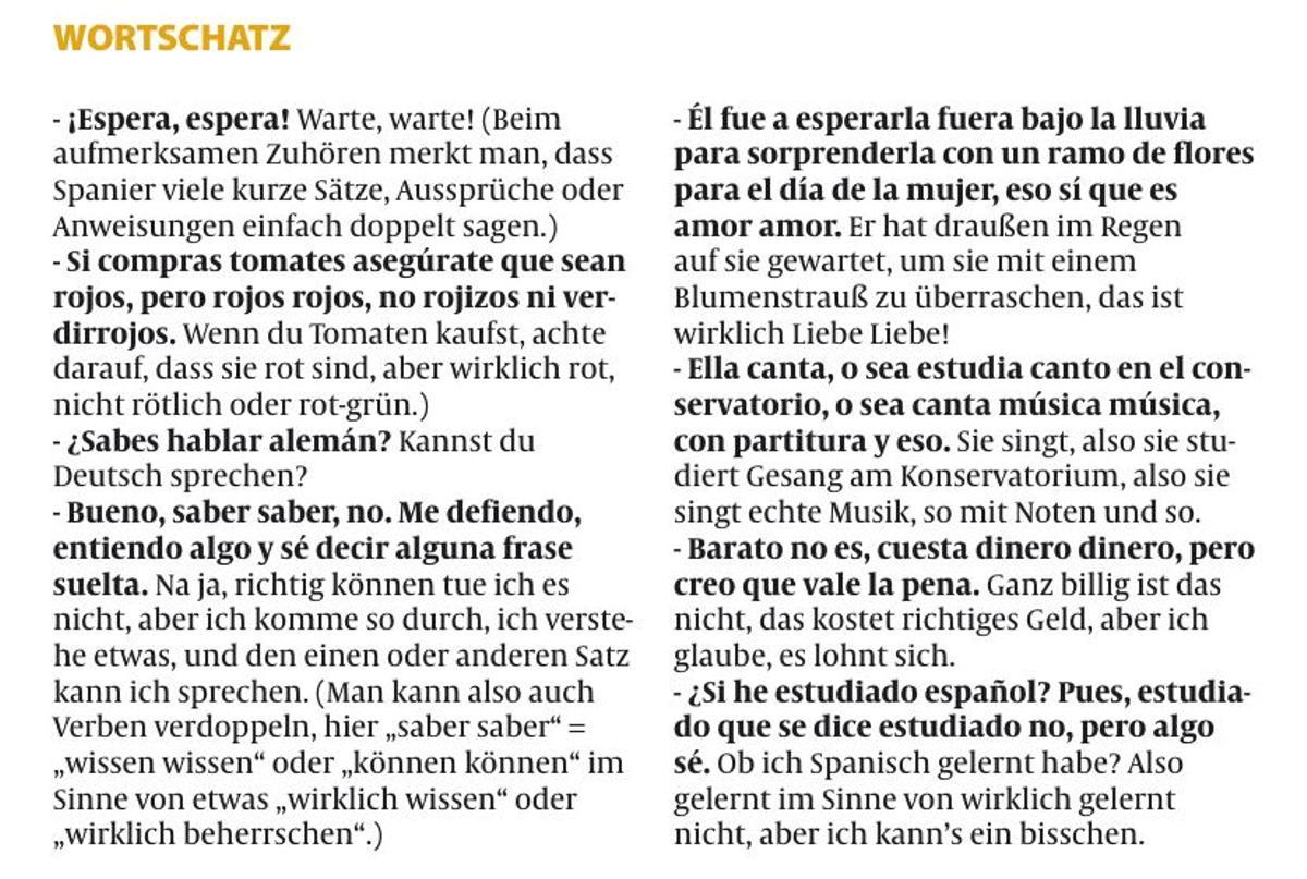Der Wortschatz zum Thema.