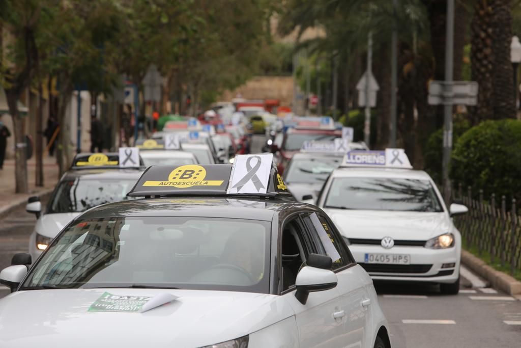 Protesta de las autoescuelas