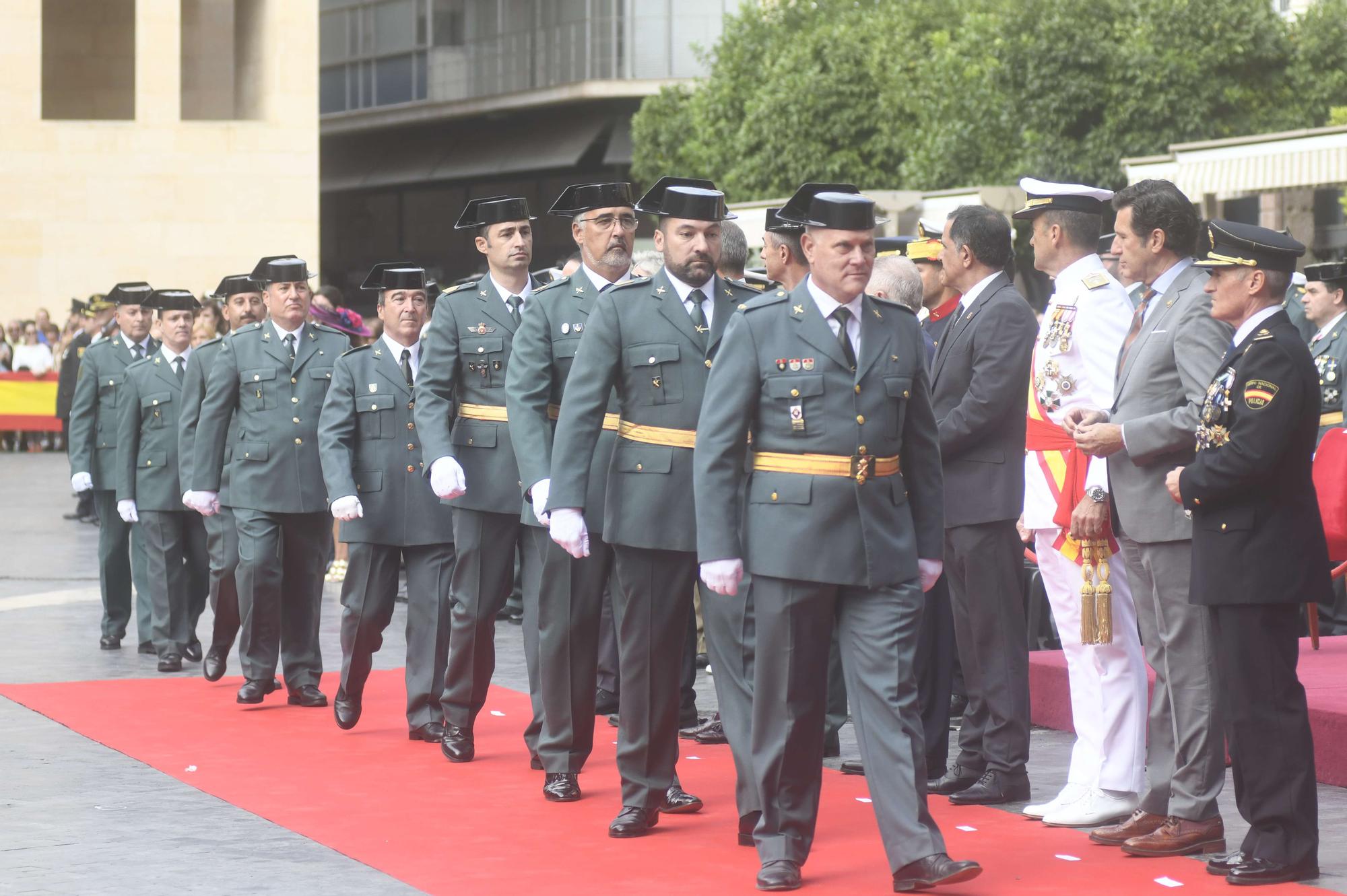 Acto institucional de la Guardia Civil en Murcia por el día de su Patrona