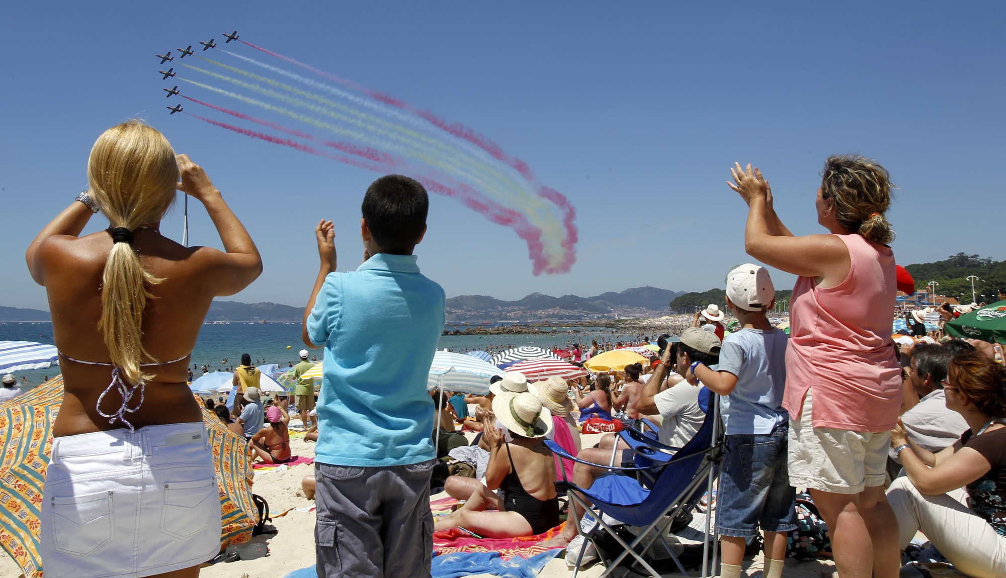 La Patrulla Águila durante la edición de 2010