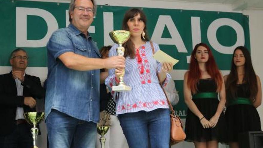 Miguel Alonso, de Fuentespreadas, e Inés Marcos, de Jambrina, premios de la Feria del Ajo
