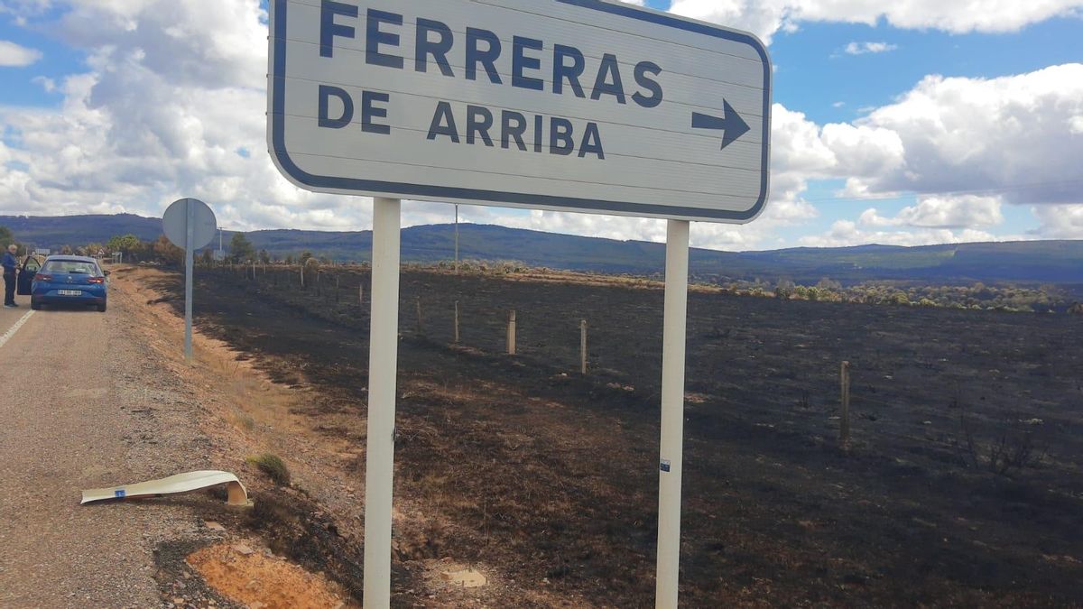 Ferreras de Arriba, una de las zonas mad afectadas por el incendio