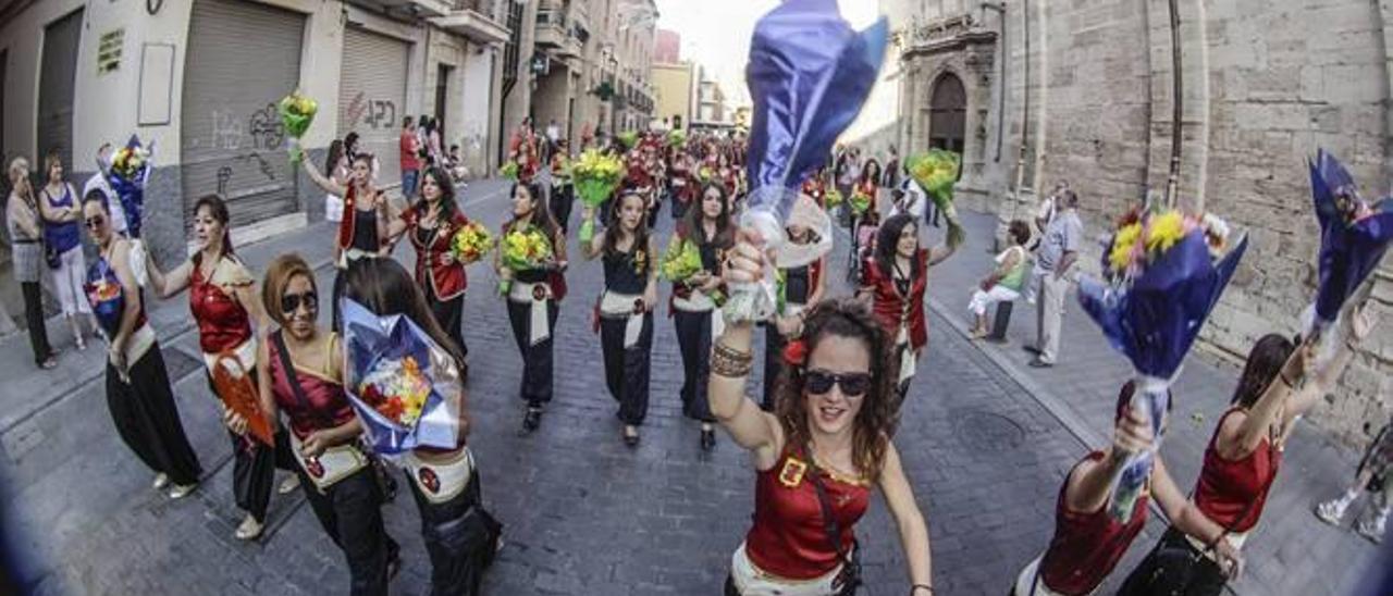 Una imagen de la ofrenda floral del año pasado