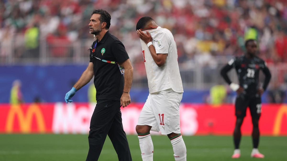Saibari se retira lesionado