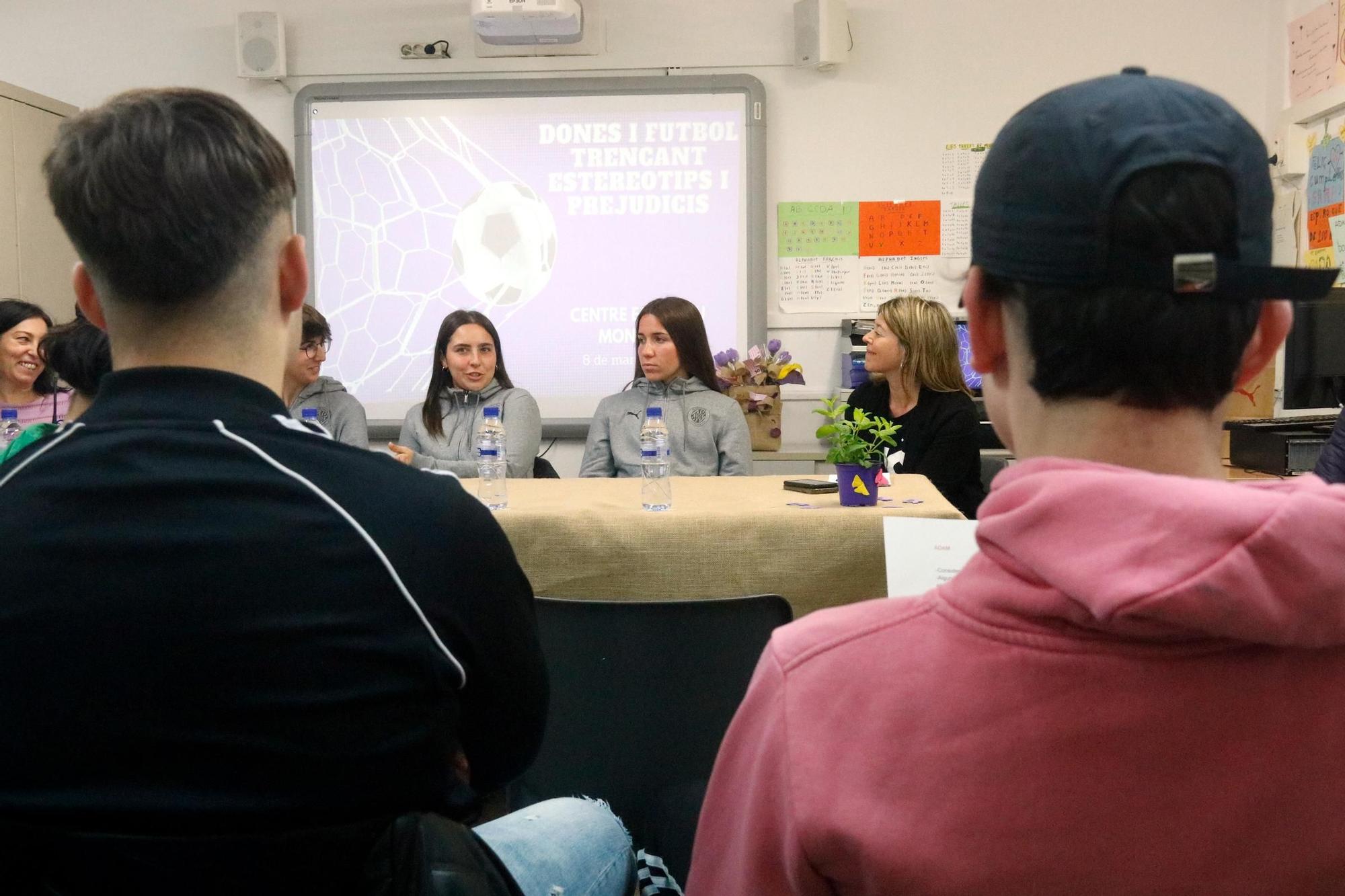 8-M al centre de justícia juvenil de Montilivi: trencant estereotips de gènere amb les futbolistes del Girona FC