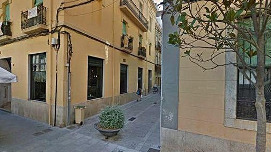 El carrer Sant Llorenç, un dels afectats en el projecte.