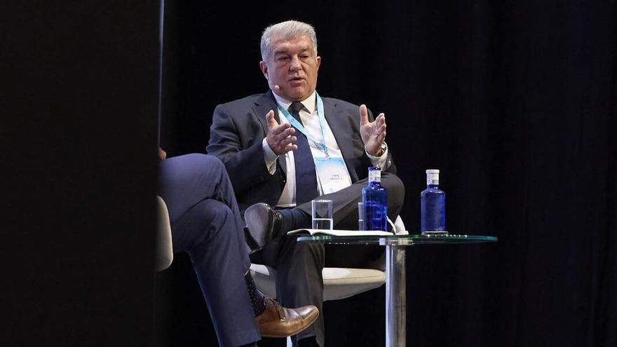 El presidente del FC Barcelona Joan Laporta