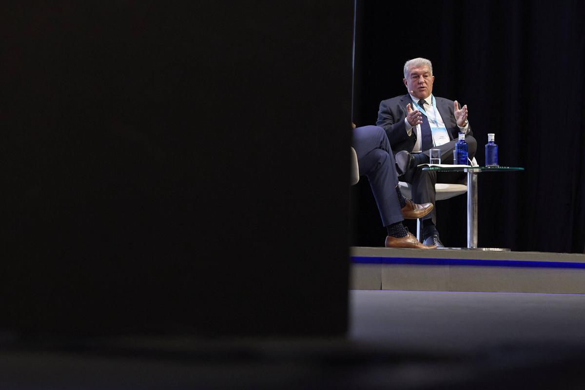 El presidente del FC Barcelona Joan Laporta