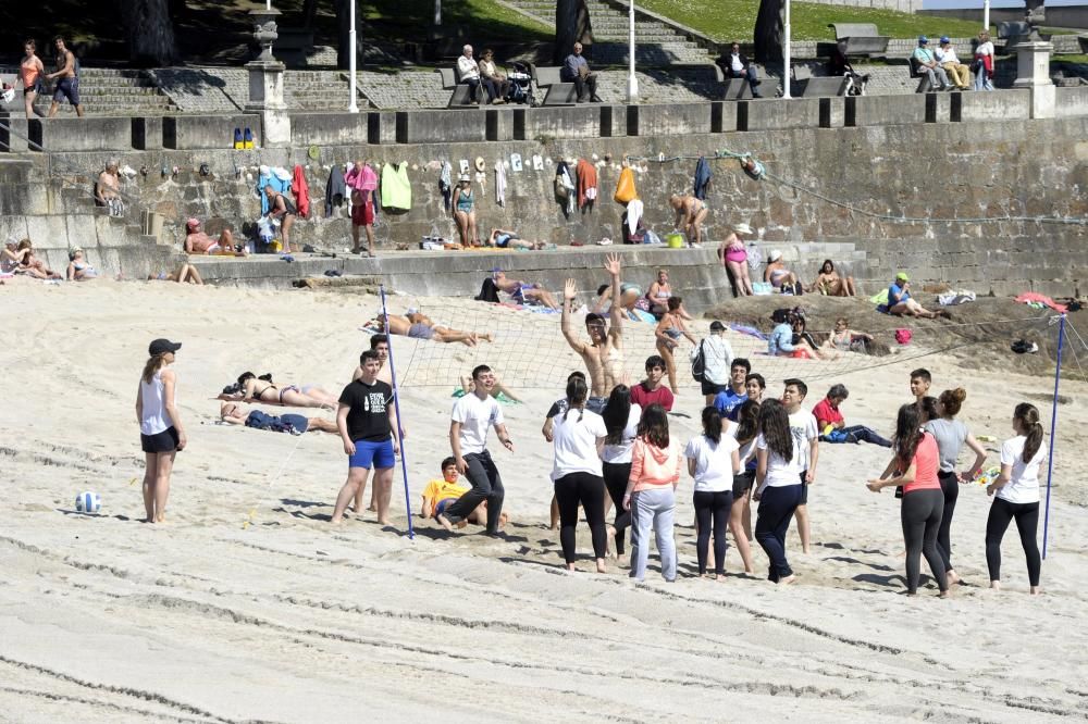 Día de playa en A Coruña