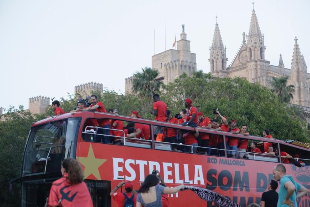 El Real Mallorca celebra el ascenso a Primera División