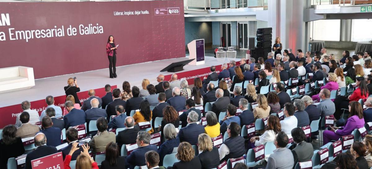 Público asistente al acto, ayer, en el Auditorio Mar de Vigo. | Alba Villar