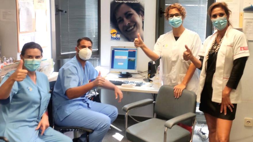 Trabajadores del Hospital Negrín