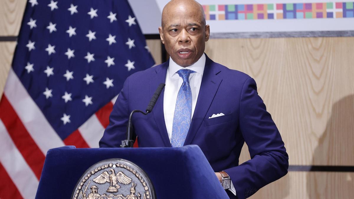 Imagen de archivo del alcalde de Nueva York, Eric Adams