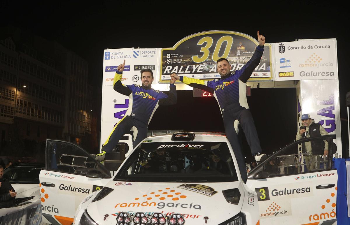 Tramo de Betanzos - Coiròs del 30 Rally de A Coruña .