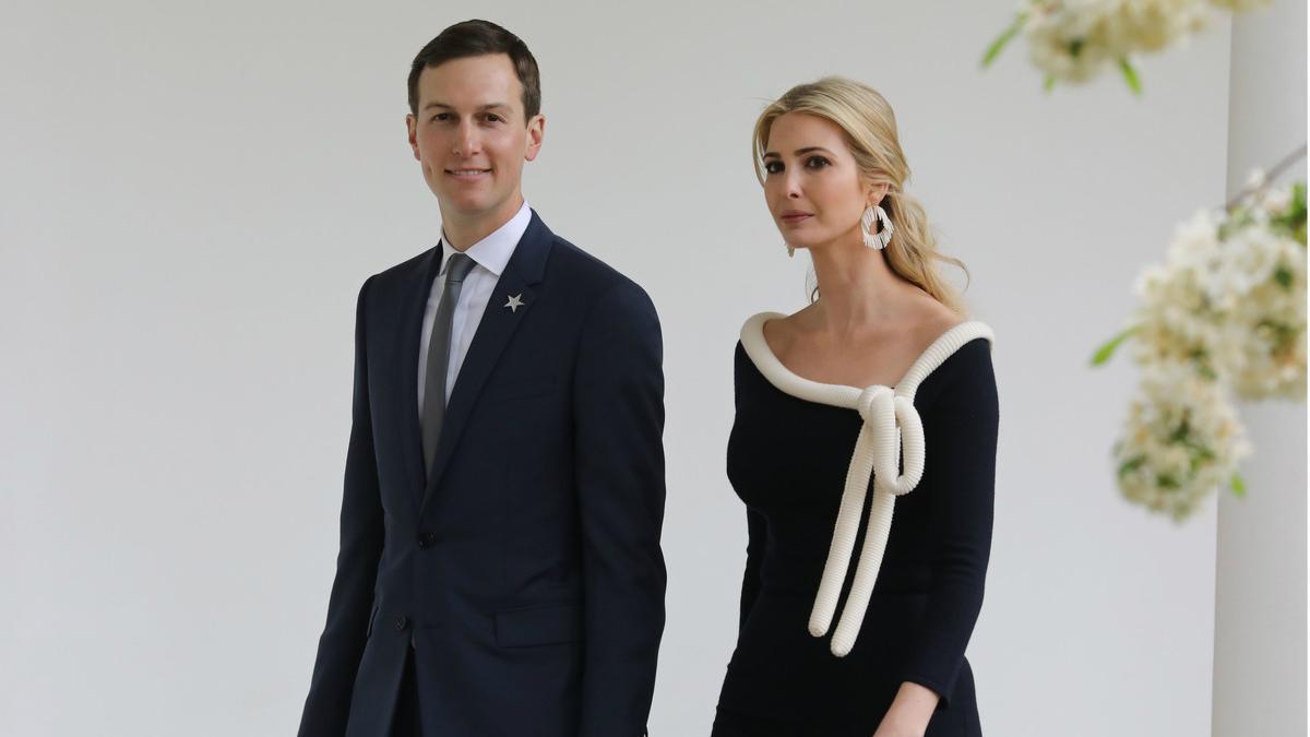 Jared Kushner e Ivanka Trump en el recibimiento a François Hollande en la Casa Blanca