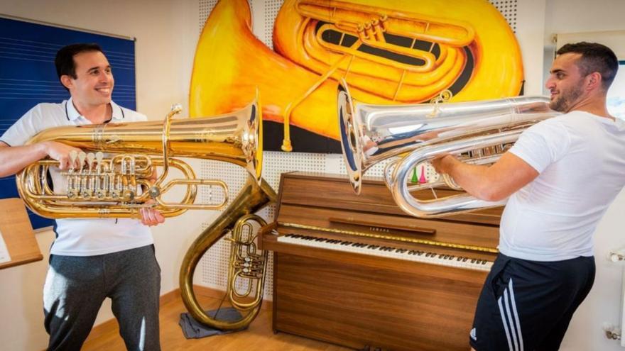 David Muñoz (izquierda) y Abel Fernández, promotores del proyecto y del encuentro de músicos en Toro. | Cedida