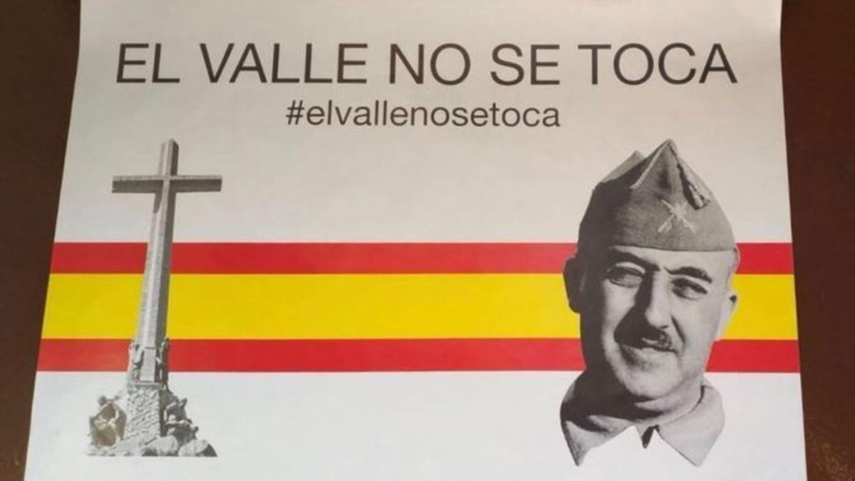 Una de las pancartas de protesta encontradas en Alcalá de Henares.