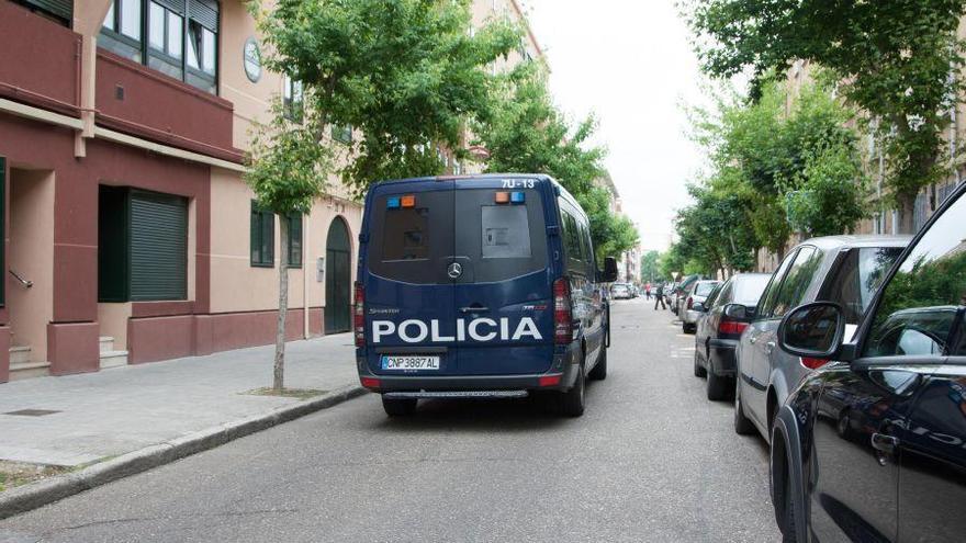 La Policía Nacional durante una operación en la capital