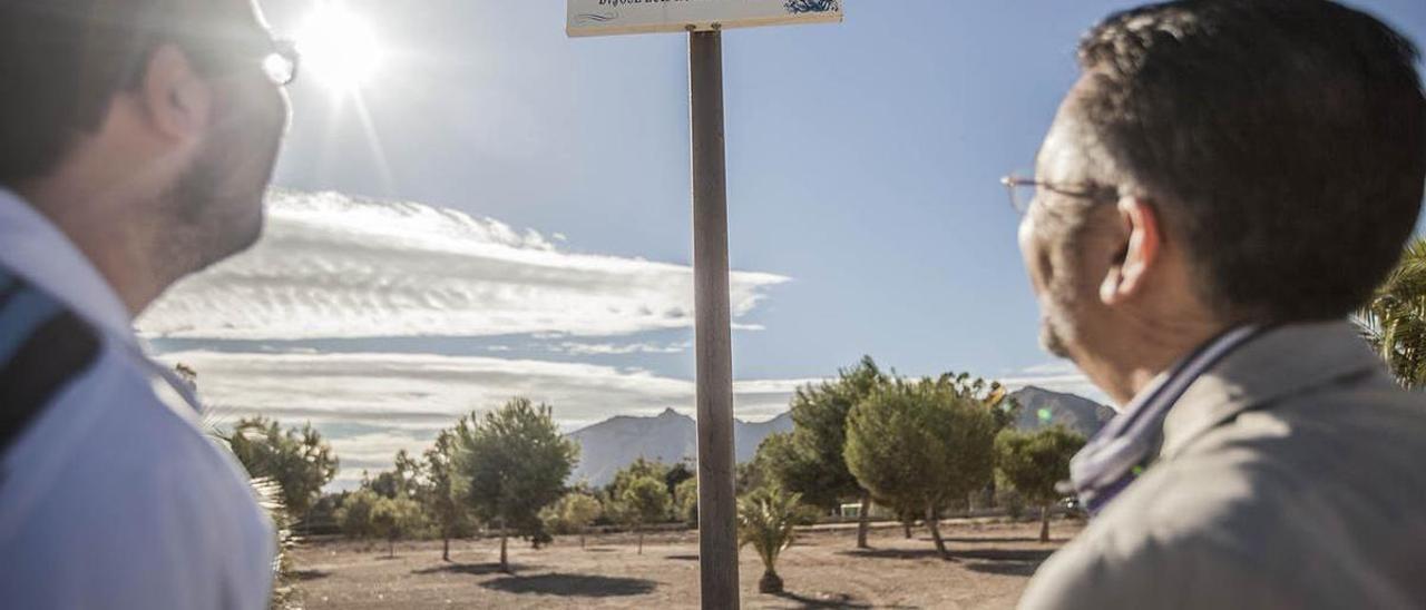 Zona verde de Cox en el polígono