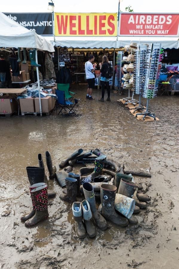 Botas Hunter en Glastonbury