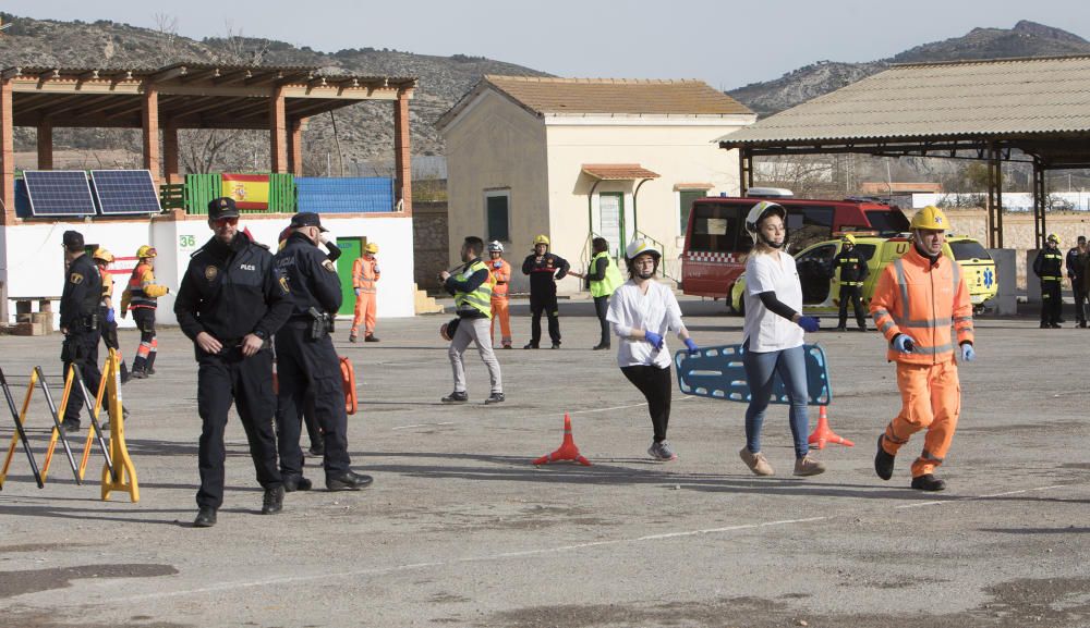 Simulacro de la Escuela de Enfermería de Castelló