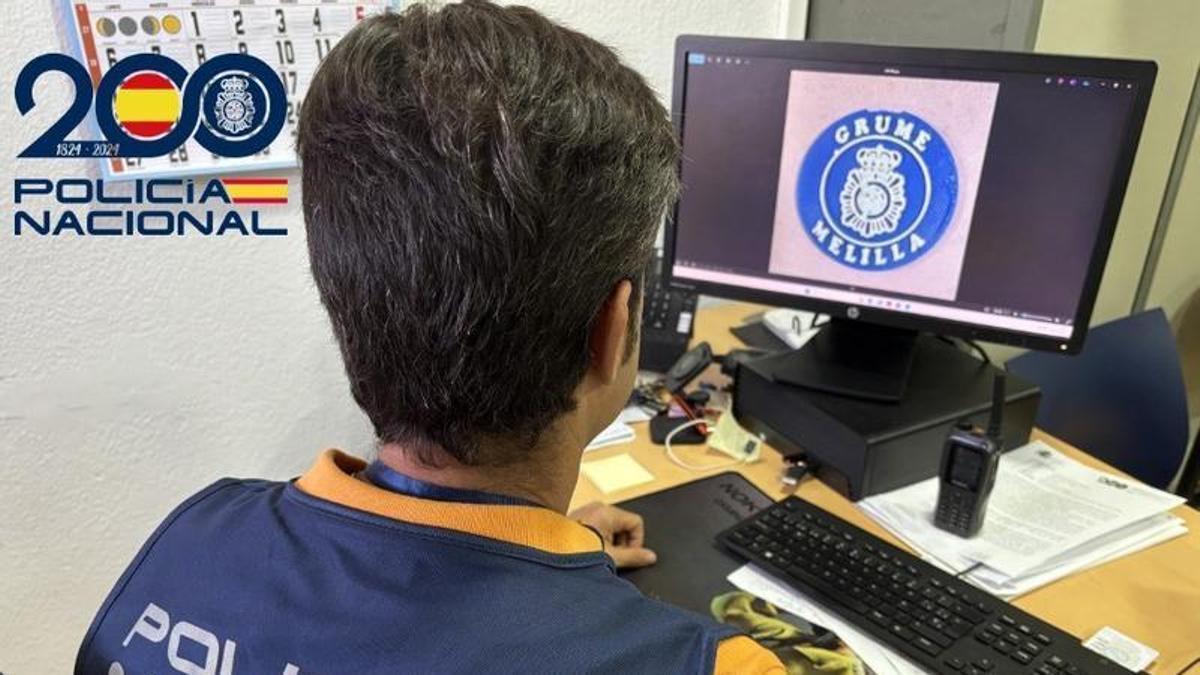 Un agente de la Policía Nacional del Grupo de Menores de Melilla