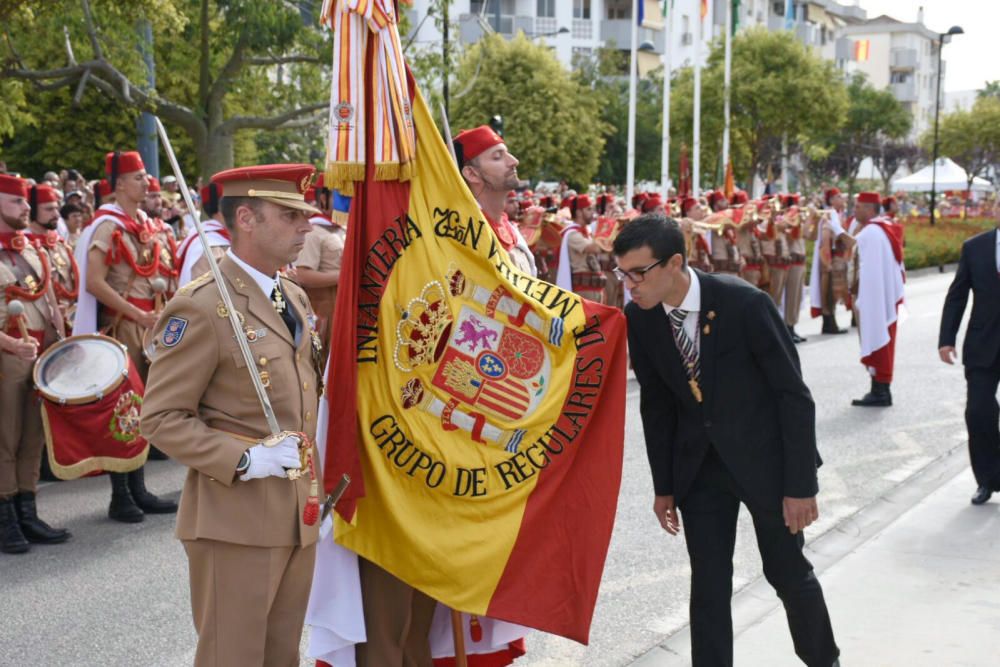 Jura de Bandera con los Regulares en Vélez Málaga