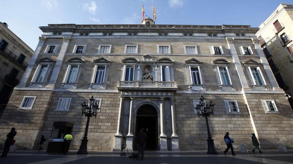 Fachada del Palau de la Generalitat.