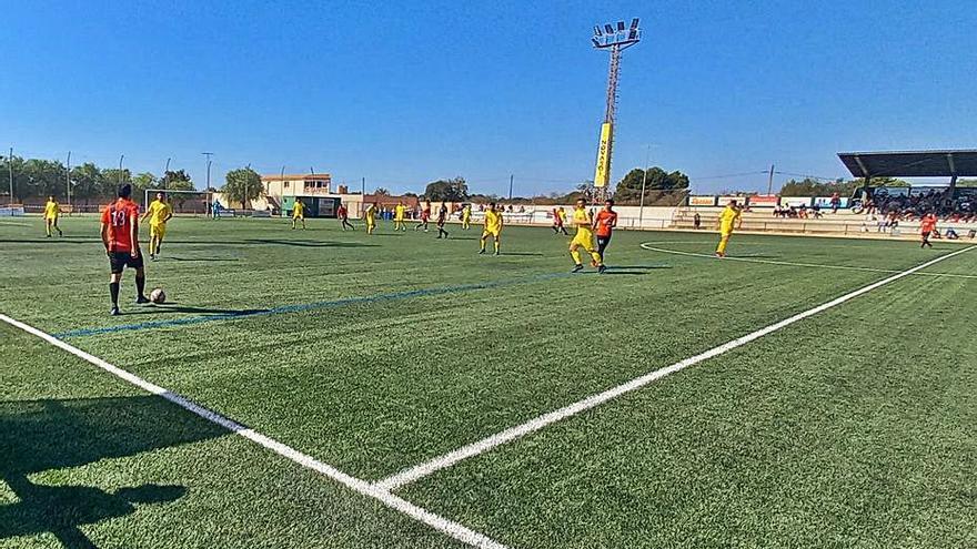 Imagen del partido entre el Campos y el Son Verí. | J. QUINTANA