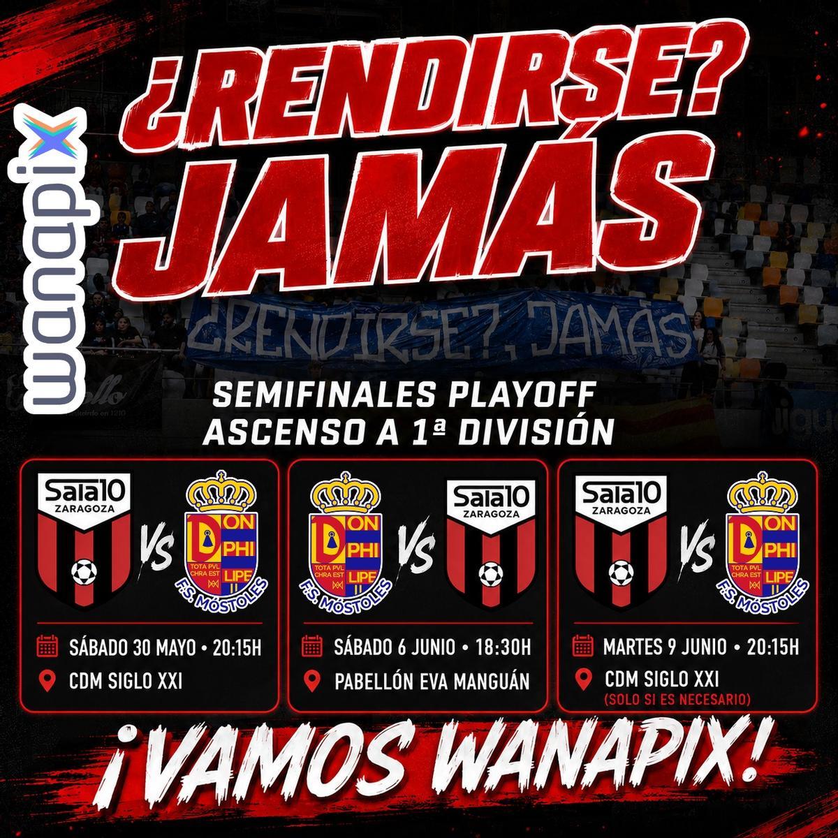 Cartel oficial de los 'playoffs' del Wanapix.