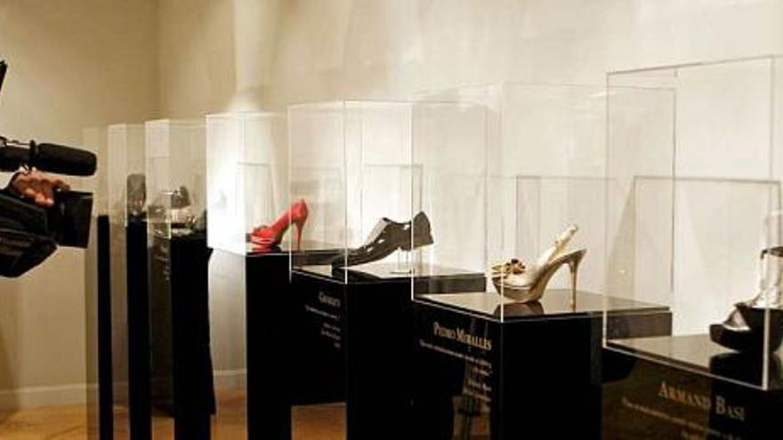 Modelos de zapatos presentados a la última gala de los premios Goya de cinematografía.