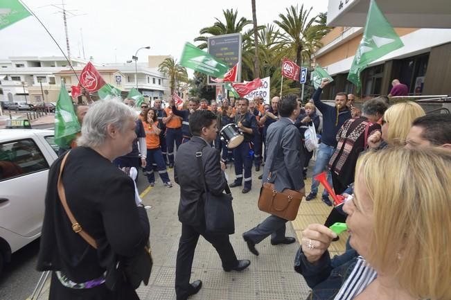 Concentración de trabajadores de parquímetro