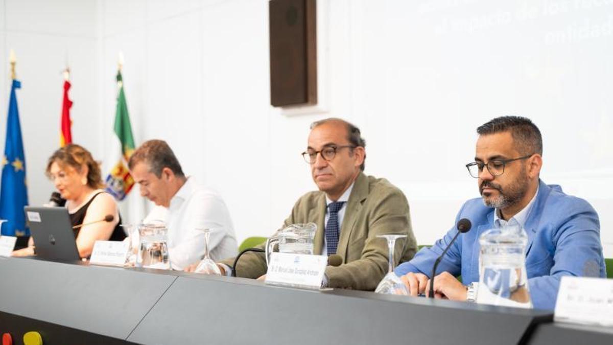 Un momento de la jornada, este viernes en Cáceres.