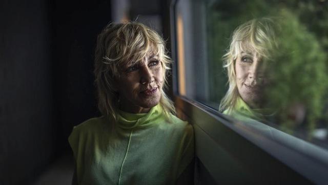La cantant Ana Torroja, abans de l’entrevista.