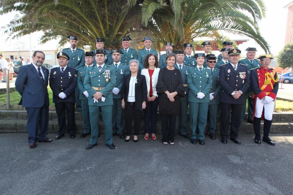 Actos del Día de la Hispanidad en la comandancia de la Guardia Civil de Gijón