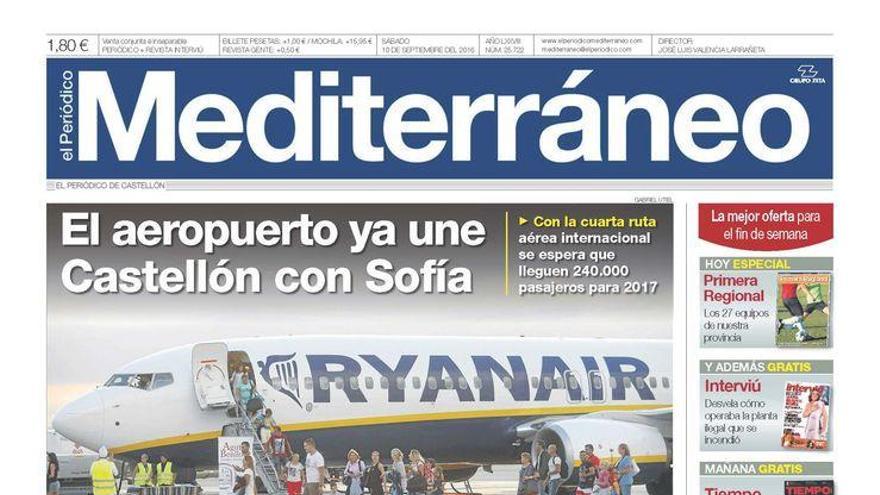 Los usuarios de Cercanías temen más caos y retrasos, hoy en la portada de Mediterráneo