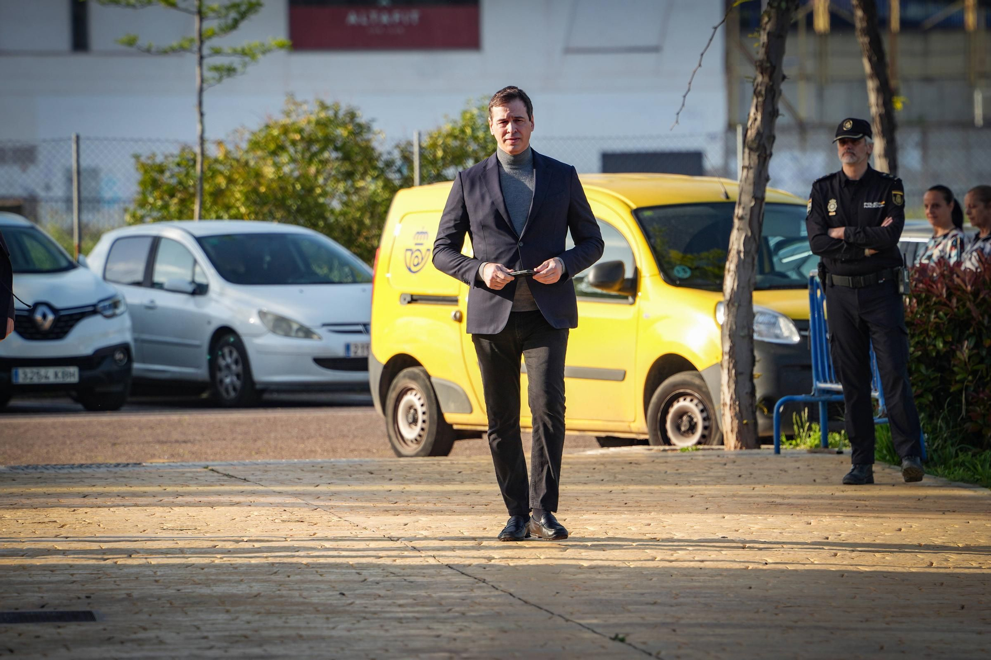 David Sánchez declara en los juzgados de Badajoz