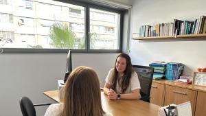 Cristina Sanz, especialista en psicología clínica, en consulta