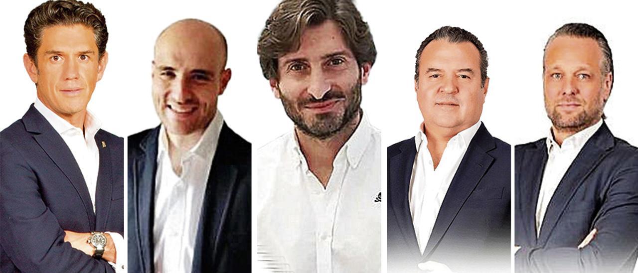 Por la izquierda, Alejandro Irarragorri, David Guerra, Gerardo García, Alfonso Villalba y Martín Hollaender.