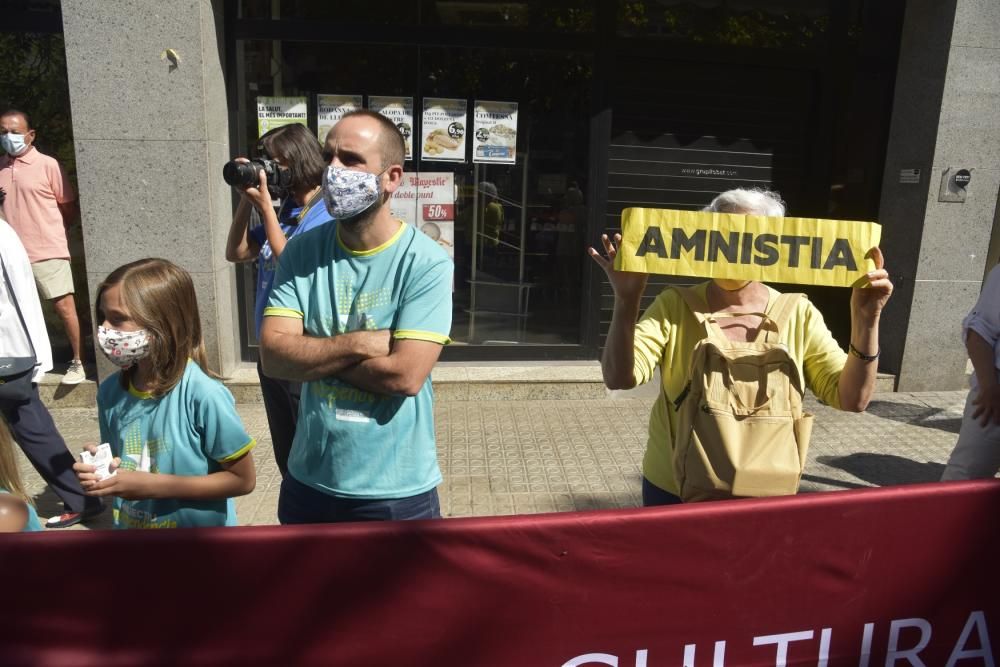 L'acte de la Diada 2020 a Manresa, en fotos