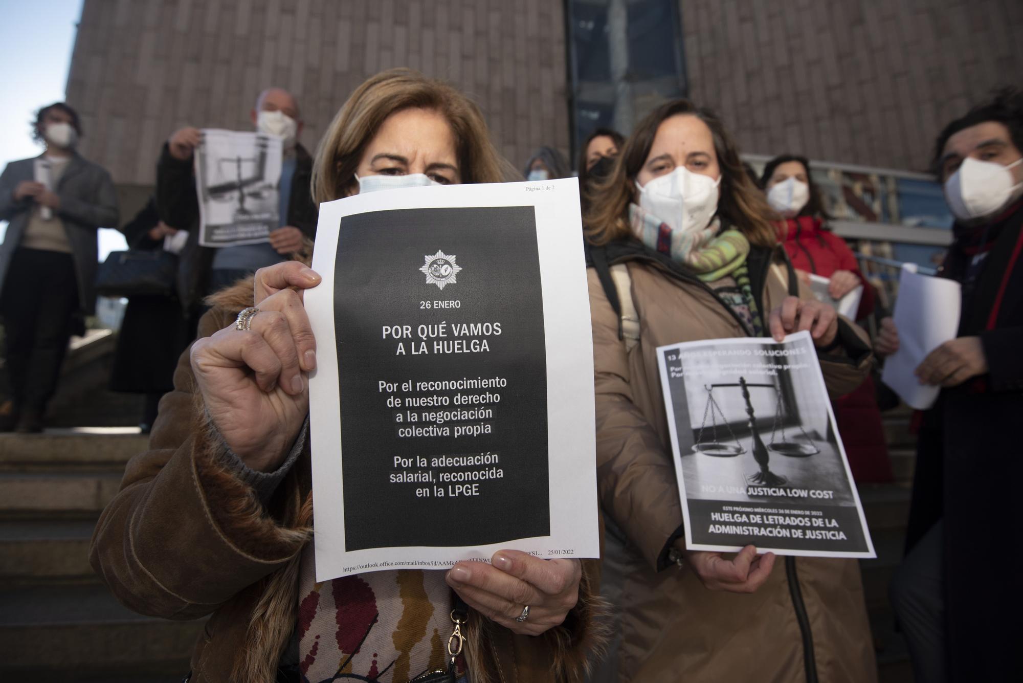 Jornada de huelga de Letrados de la Administración de Justicia