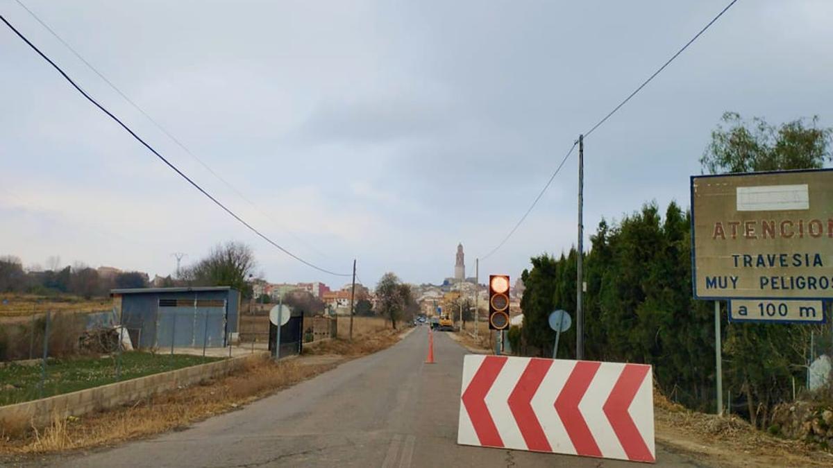 Ya están en marcha las obras del acceso norte a Jérica.