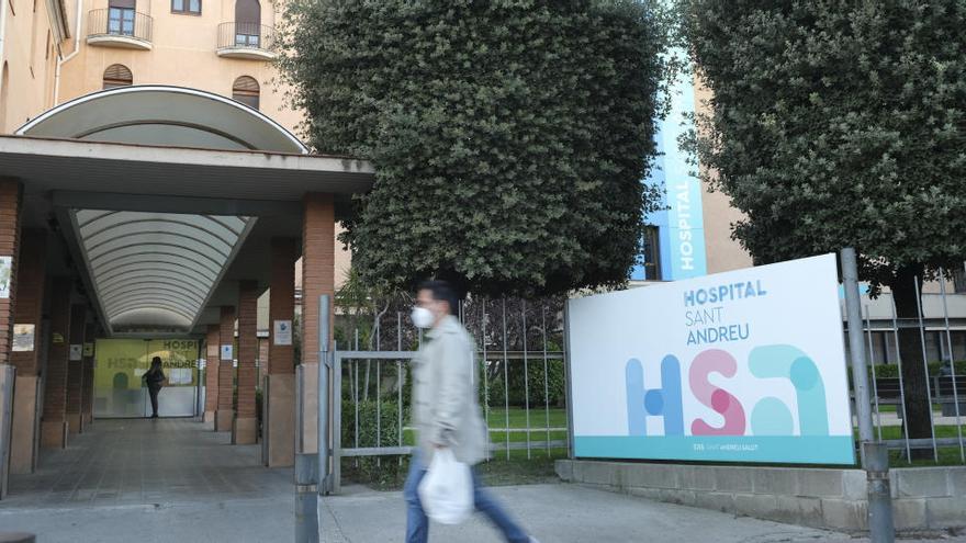 Imatge de l&#039;entrada de l&#039;hospital de Sant Andreu de Manresa