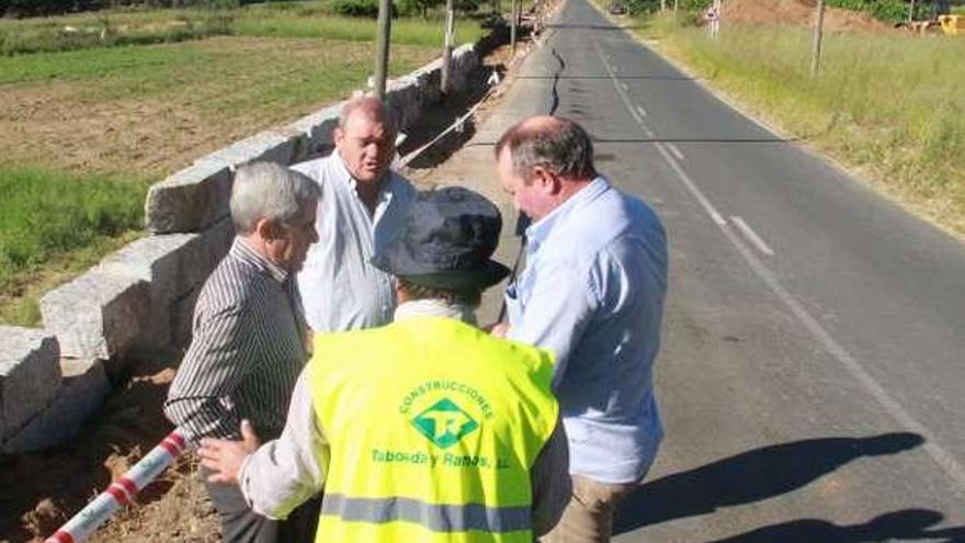 El edil Antonio Rodríguez visitó ayer las obras.